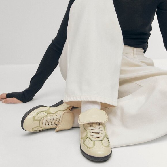 New ALOHAS Tb.490 Sneakers in Club Onix Cream leather bowling size 8 8.5 EU 39 - Picture 3 of 12